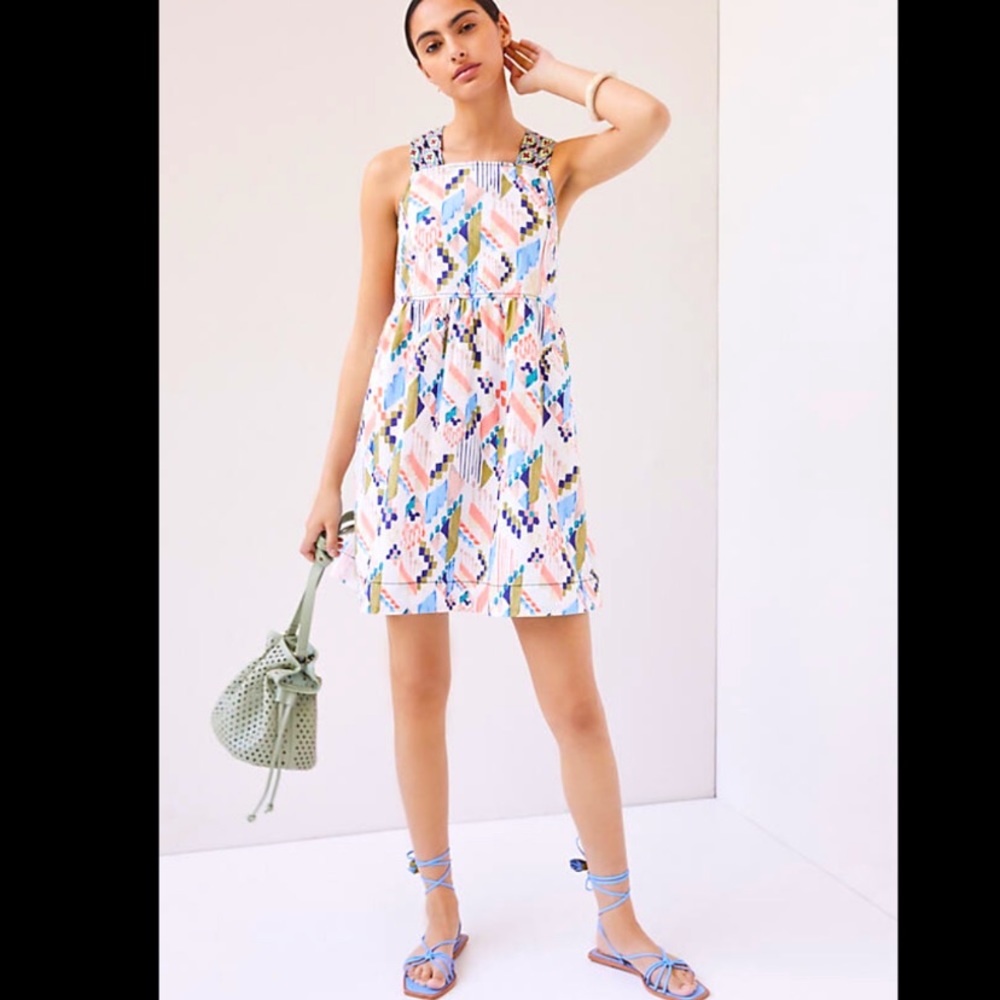 Anthropologie Textured Swing Mini Dress Size Size M.